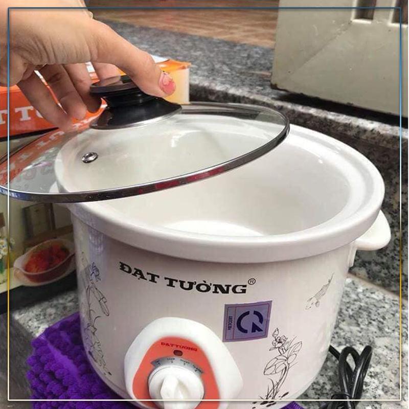 Nồi Kho Cá Bằng Điện Đạt Tường 1,5L và 2,5l Lõi Sứ Cao Cấp KC-DT-15