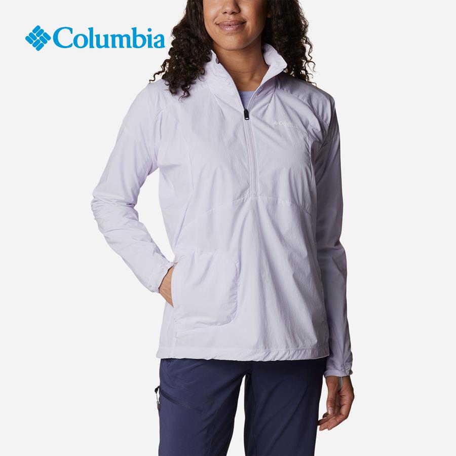 Áo gió tay dài thể thao nữ Columbia Titan Pass Lightweight 1/2 Zip - 2034872568