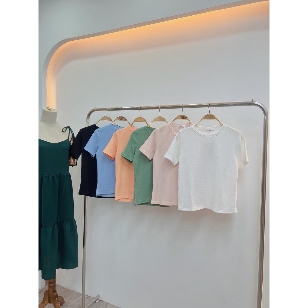 Áo nhăn cổ tròn basic SV530