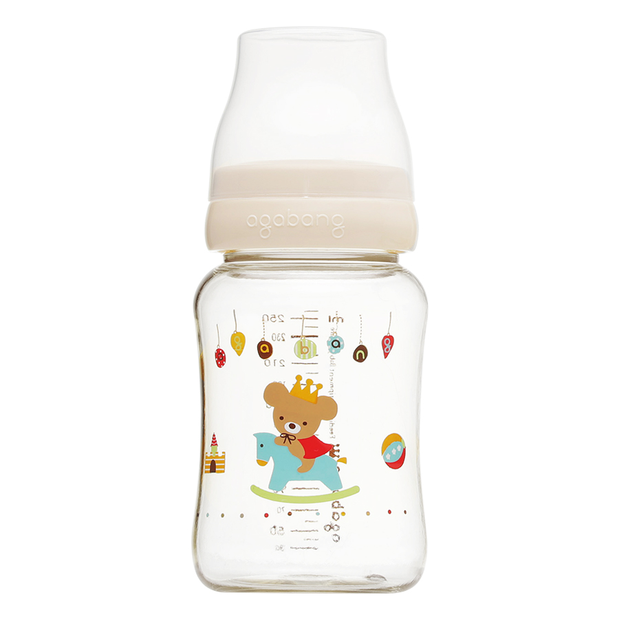 Bình Sữa Wooden Horse Bear Baby Bottle Agabang (260ml)