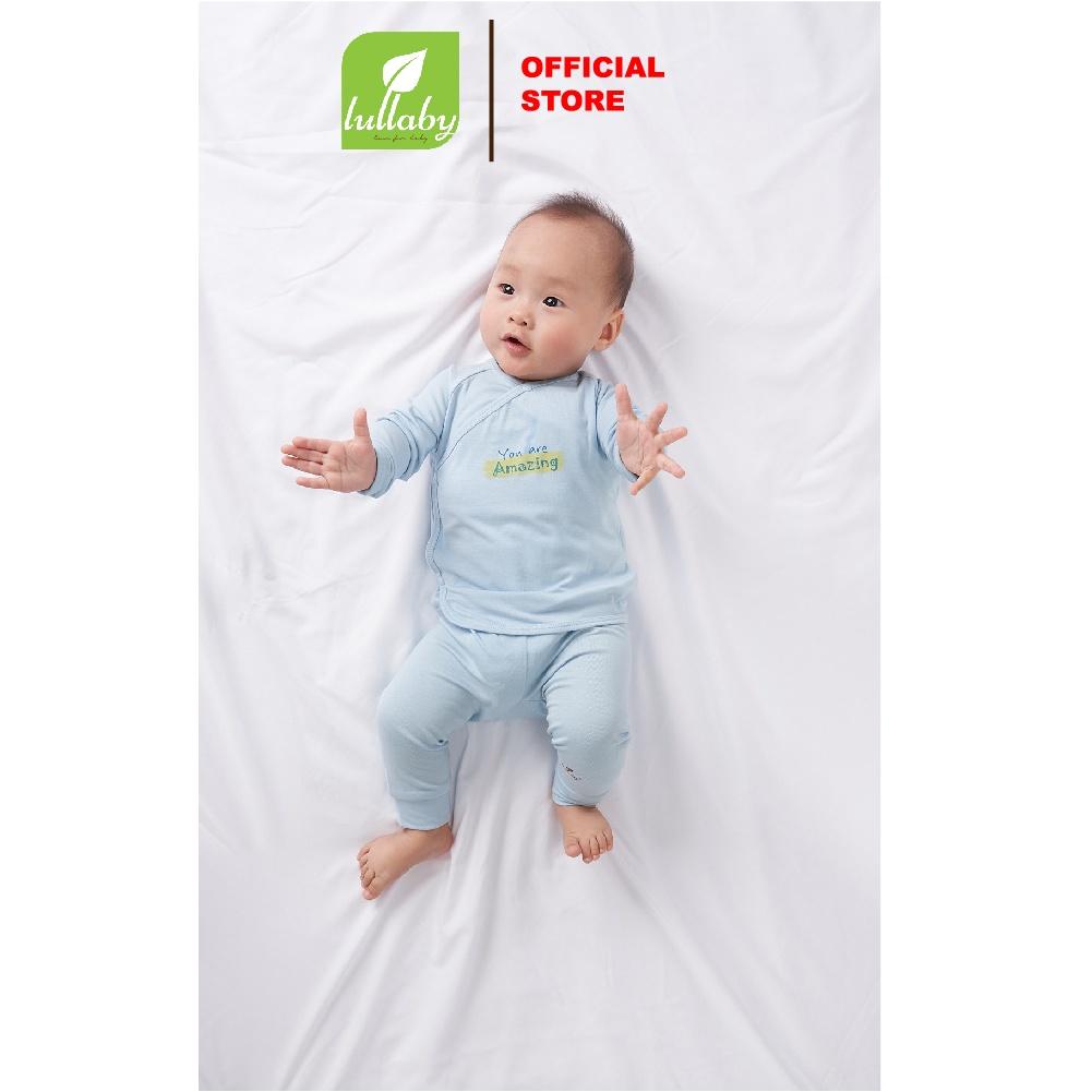 LULLABY - Bộ cài chéo sơ sinh bé trai/bé gái NH121V