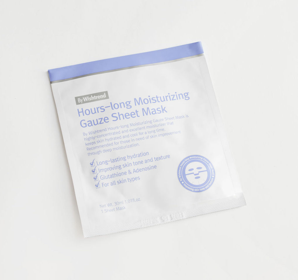 Mặt Nạ Dưỡng Ẩm Sâu, Làm Sáng Da By Wishtrend Hours-long Moisturizing Gauze Sheet Mask 30ml