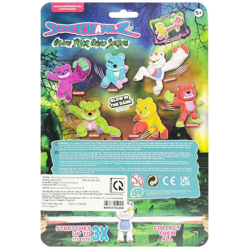 Đồ Chơi Mô Hình Stretchapalz Kéo Giãn Gấu Quái Vật Glomama - Stretchapalz AMA/137631