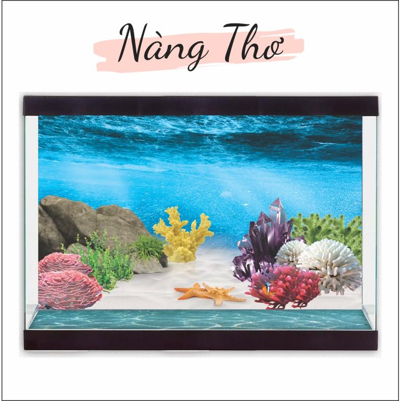 Decal dán Hồ Cá 3D_SIÊU ĐẸP