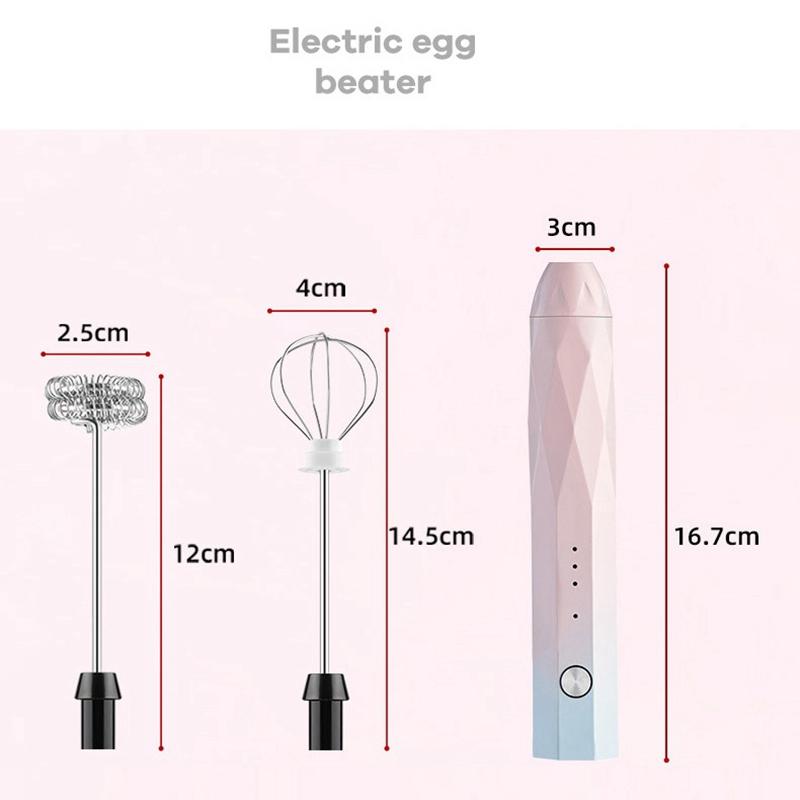 Điện Cầm Tay Bọt Sữa Điện Đánh Sạc USB Bong Bóng Làm Cho Cà Phê Cappuccino Và Bánh