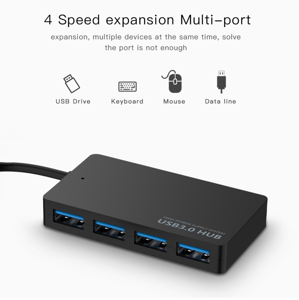 Bộ chia usb 3.0 ra 4 cổng có nguồn cấp trên hub