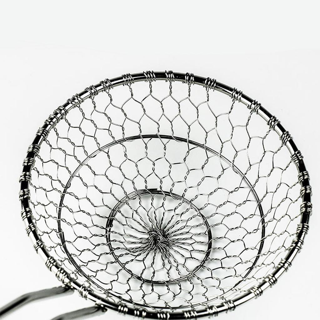 French Fries Basket Stainless Steel Food Colander Sifter Mesh Cookware