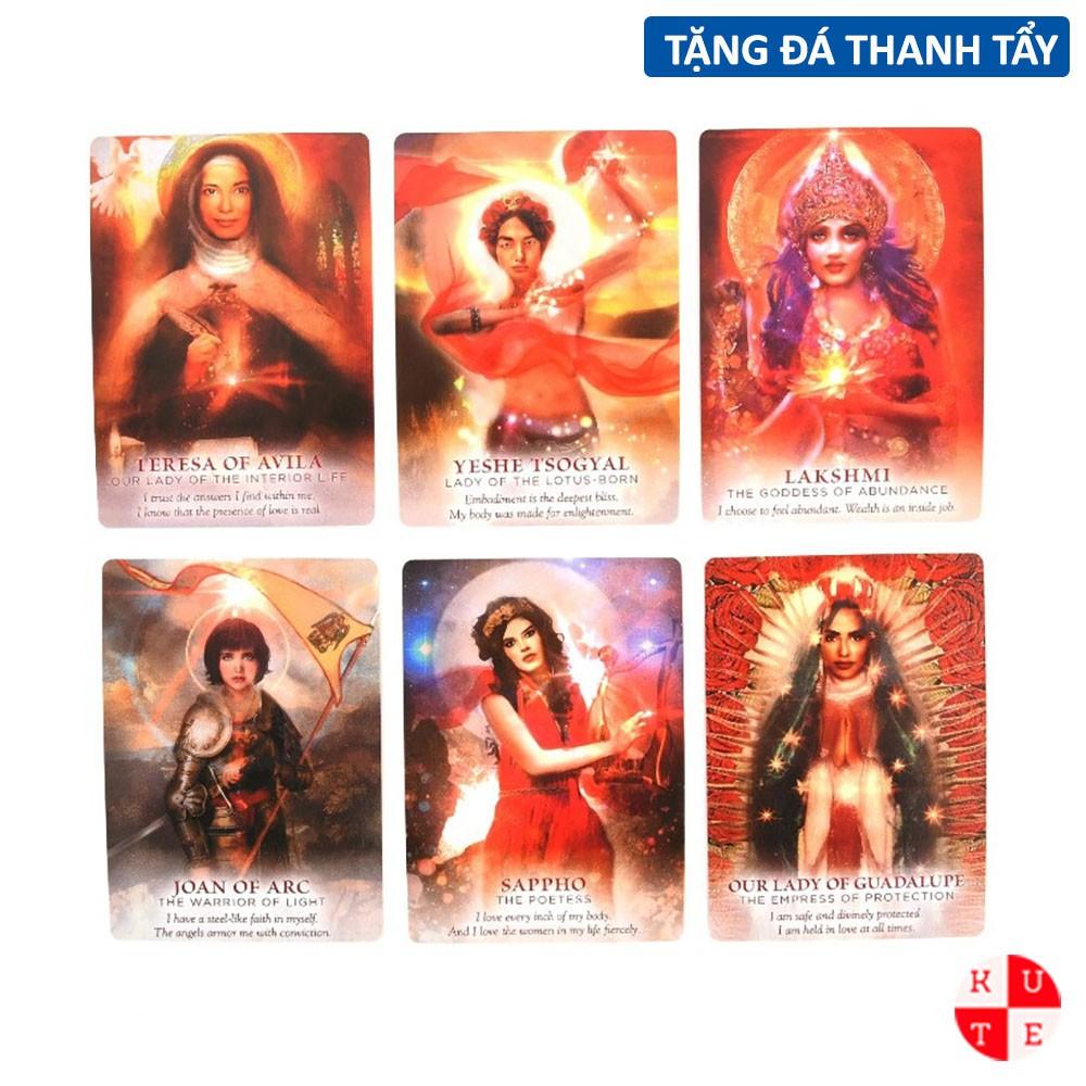 Bài Oracle Divine Feminine 53 Lá Bài Tặng Đá Thanh Tẩy