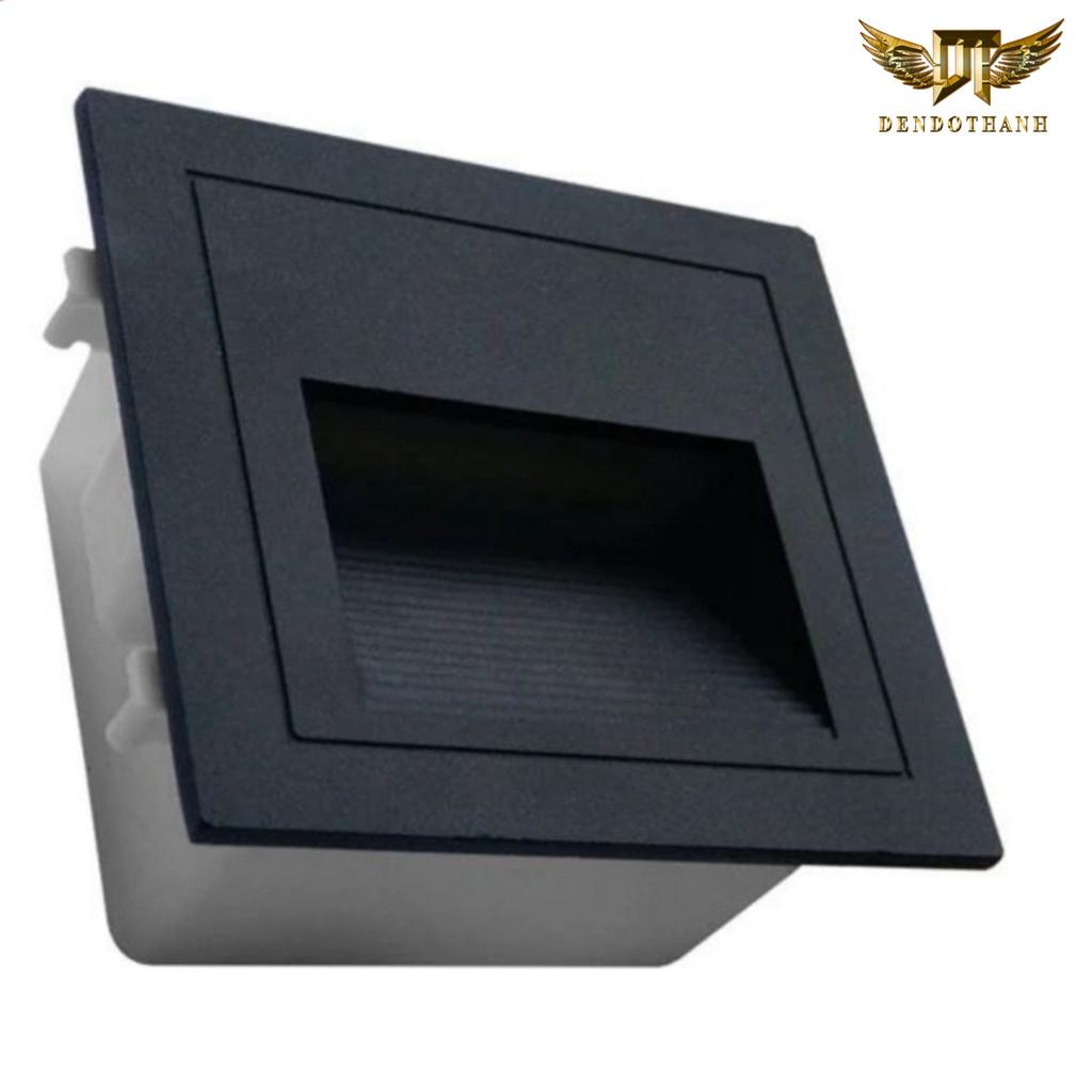 Đèn âm bậc cầu thang RSV764 âm tường hắt tường trang trí chống nước ,đèn sân vườn cao cấp DT LIGHT - VỎ ĐEN 3w