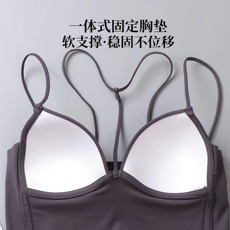 [Hottrend 2025]  ÁO BRA 2 DÂY DÁNG MẢNH CHUI CỔ chât liệu Su lụa băng mát lạnh sang chảnh, có Đệm mút nâng ngực gợi cảm