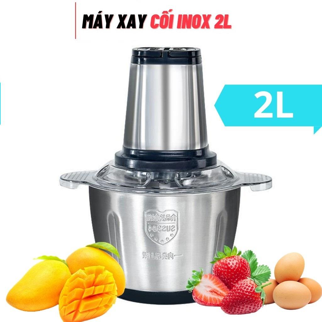 MÁY XAY THỊT ĐA NĂNG CỐI INOX DUNG TÍCH 2 LÍT, 250W - MÁY XAY NGŨ CỐC VÀ ĐỒ GIA VỊ GRINDER NGUỒN 220V