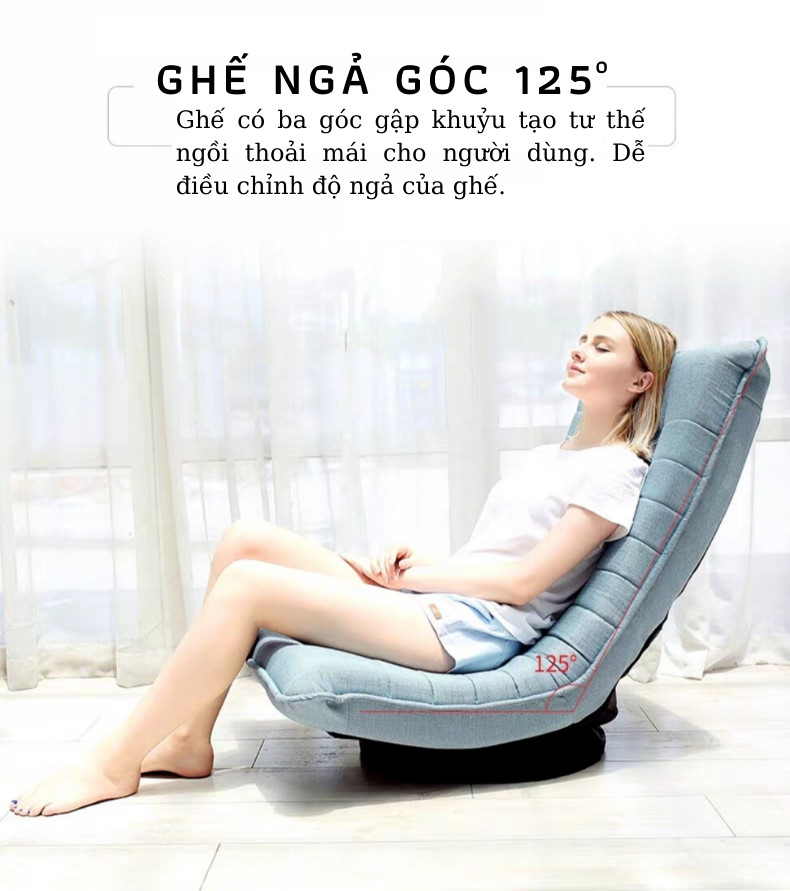 Ghế thư giãn, ghế lười , ghế đọc sách VIMOS xoay 360 độ