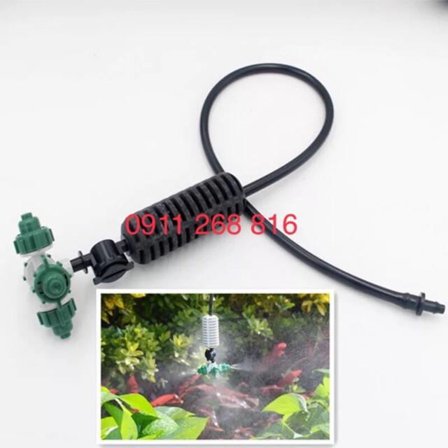 Béc Phun Sương Tưới Cây 4 Cửa Bộ Đầy Đủ Cho Giàn Treo, Nhà Kính