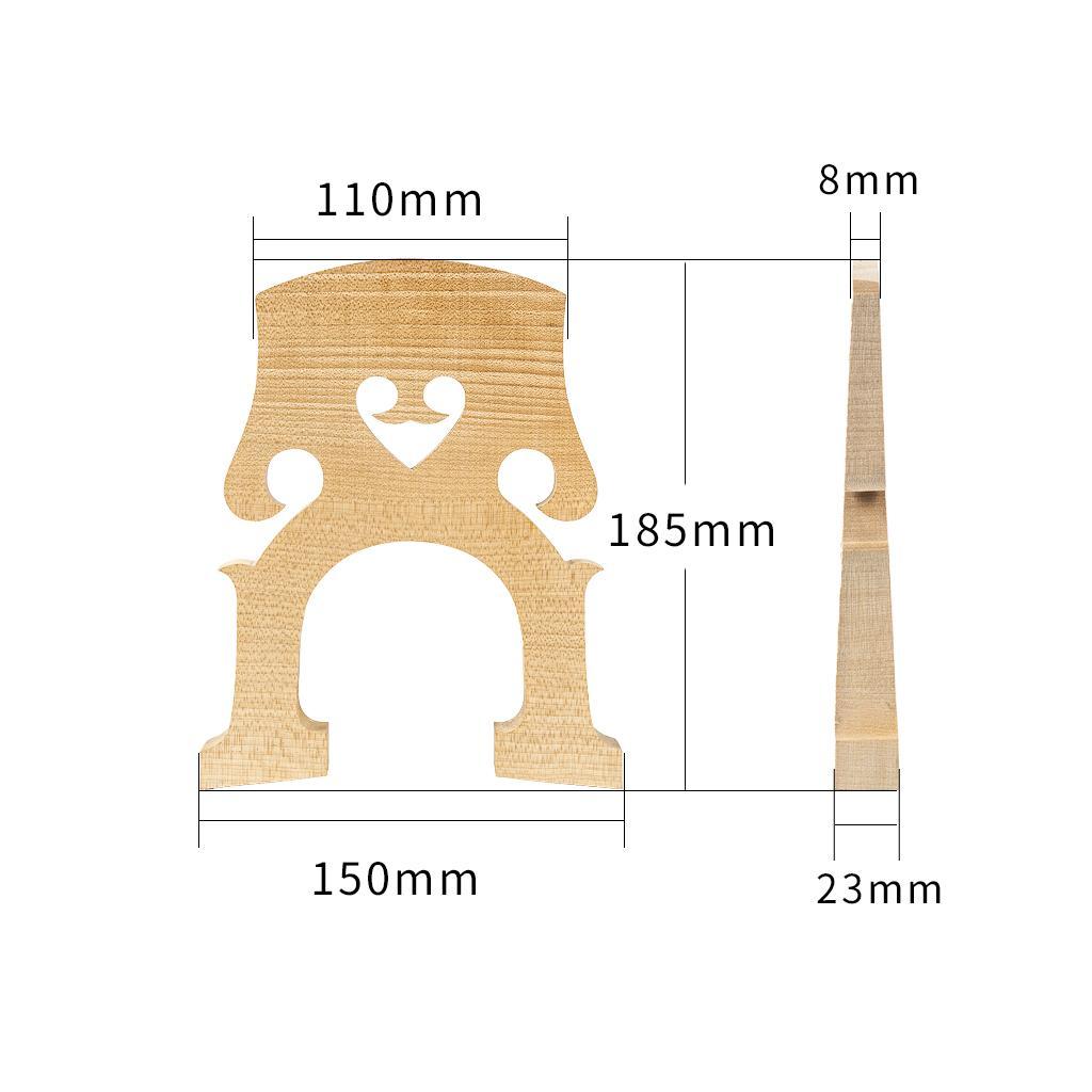 Maple Bass Bridge Replacement For Double Bass Upright Bass Bridge Accs