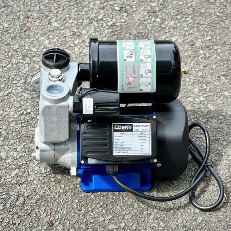 MÁY BƠM NƯỚC (TĂNG ÁP) 200W DK-200T DEKO - HÀNG CHÍNH HÃNG