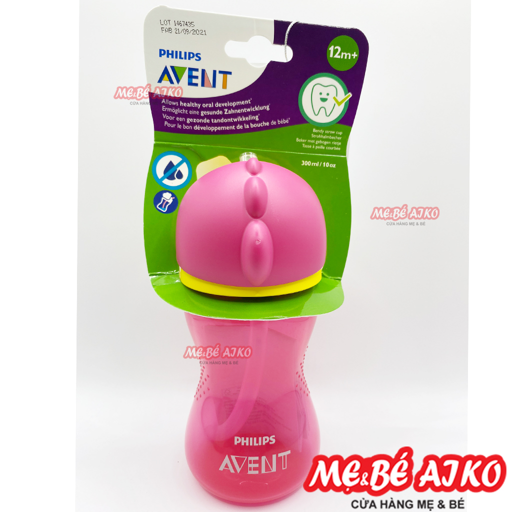Bình tập uống bằng nhựa có ống hút hiệu Philips Avent cho bé từ 12 tháng tuổi 798/00