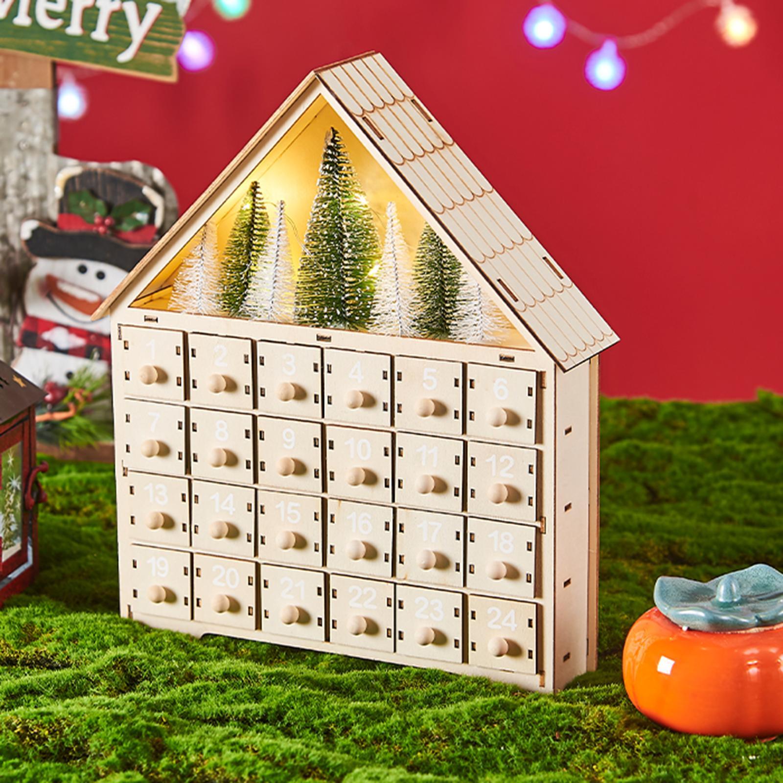 24 Day Advent Calendar Decorated 24 Day Decoration for Restaurant