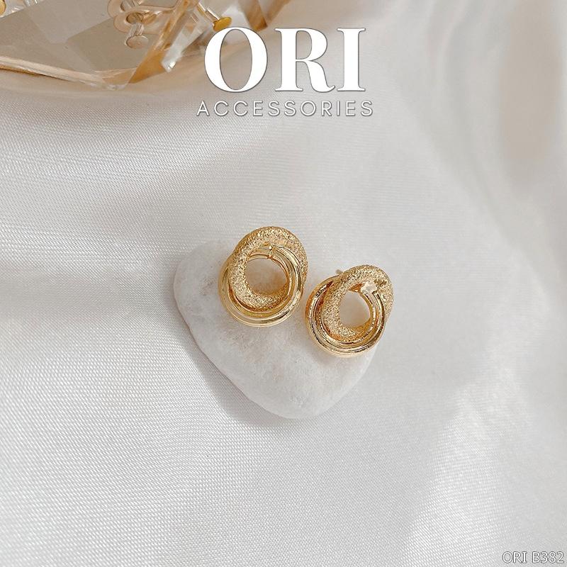 Khuyên tai nữ dáng nhỏ Circles thời trang tinh tế ORI ACCESSORIES B382