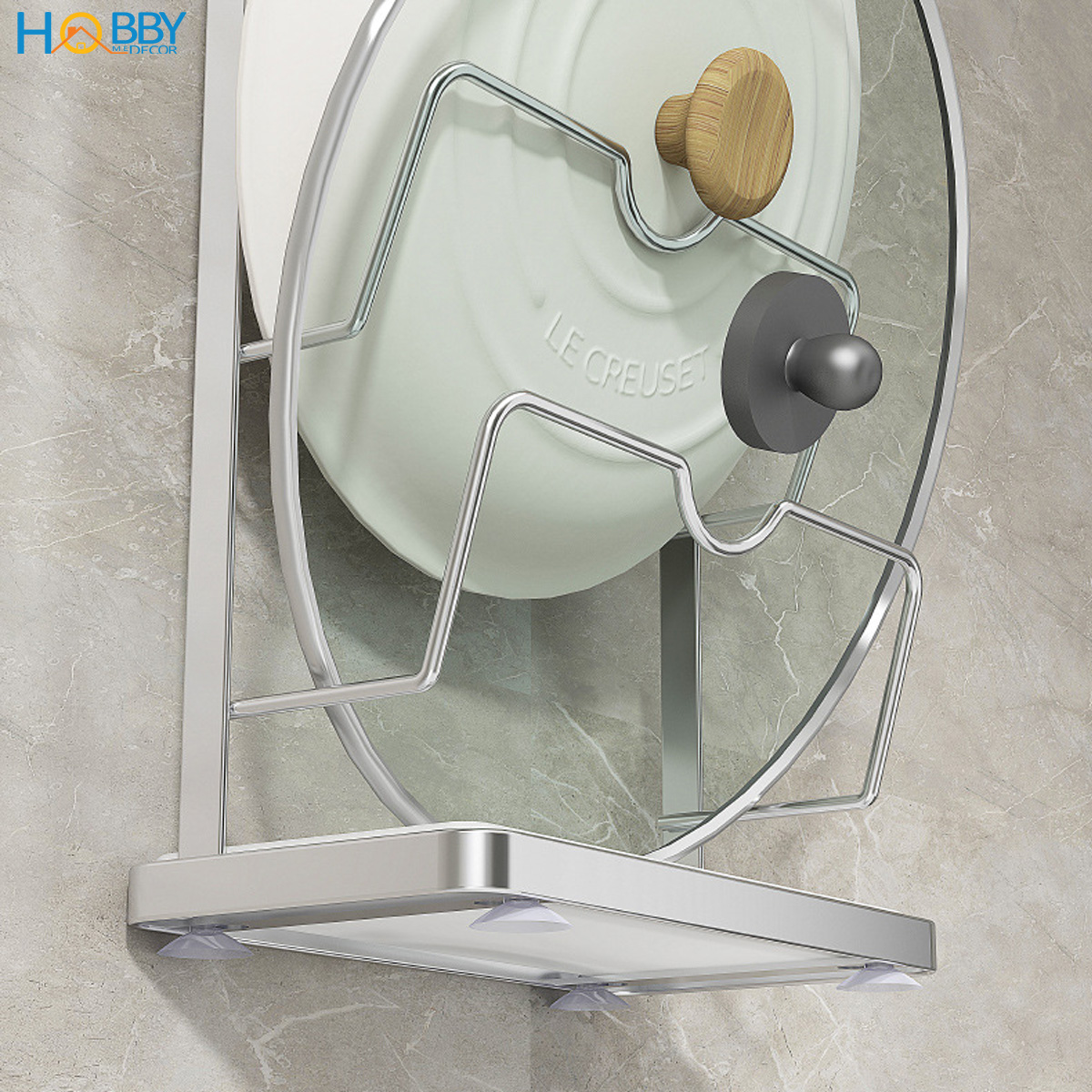 Kể để nắp vung thớt đa năng inox 304 Hobby home decor TT12