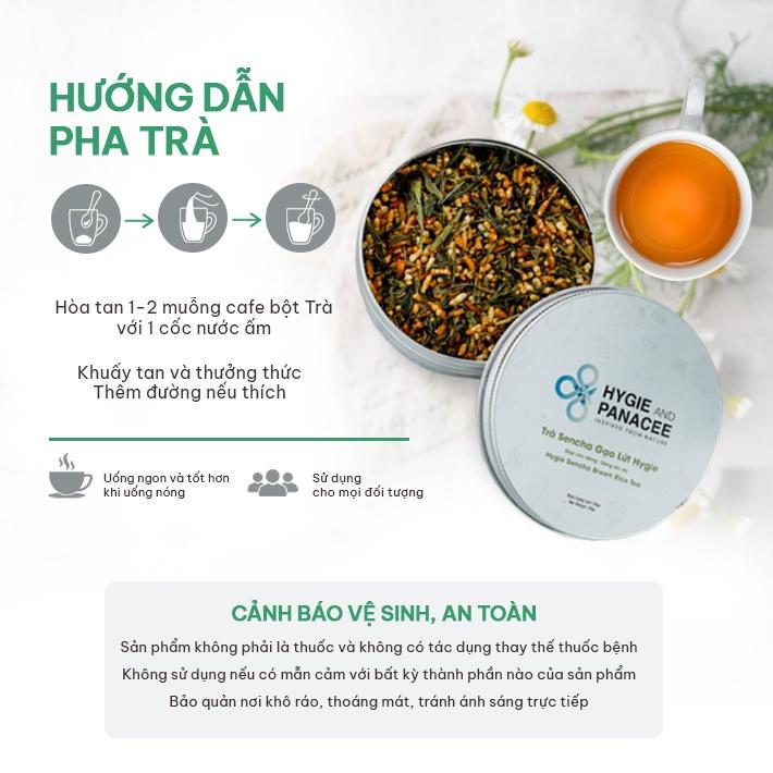 Trà Sencha Gạo Lứt Hygie 50g/200g giải nhiệt cơ thể