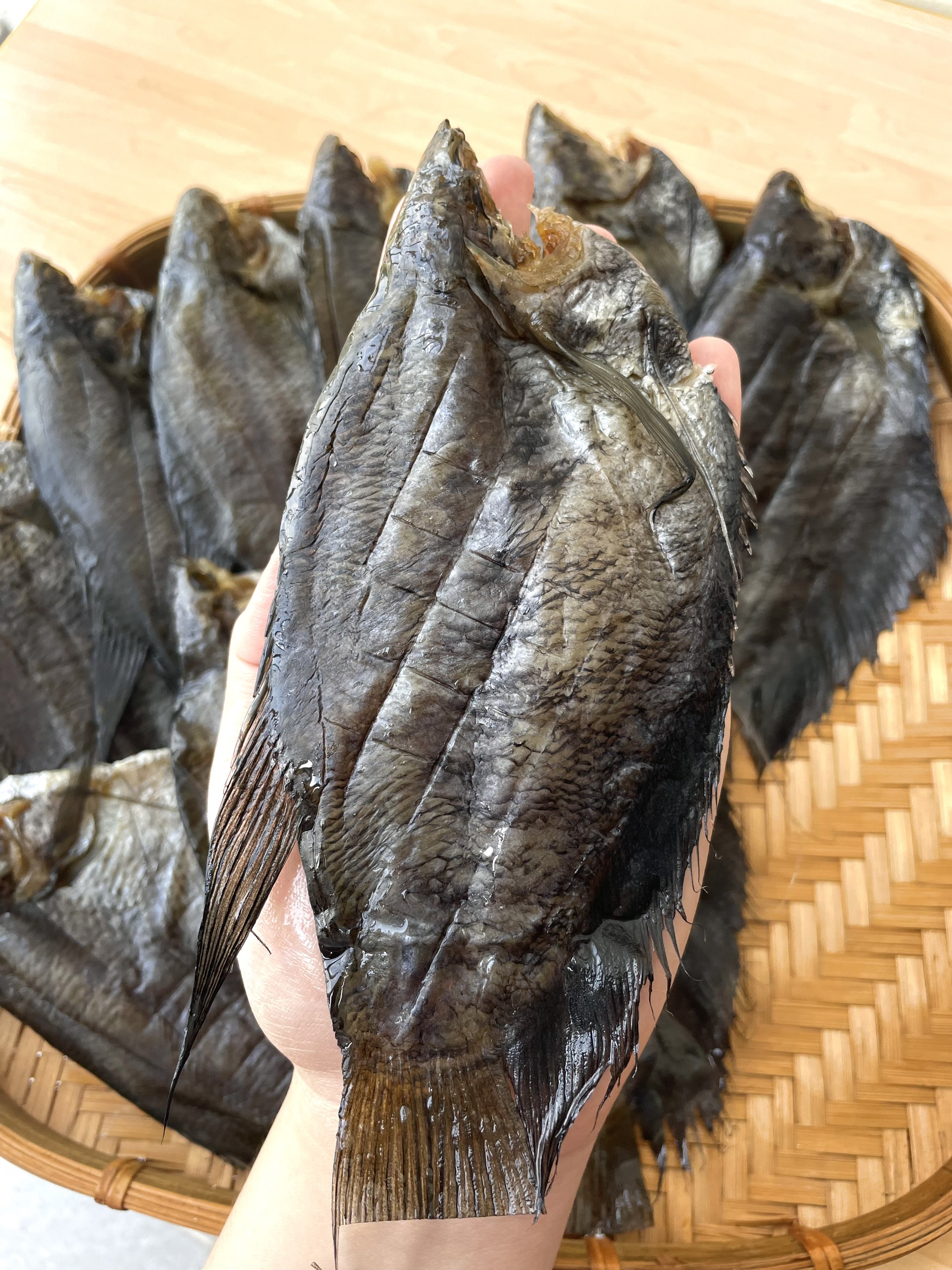 Cá khô bổi 14 con/kg (vị lạt, khô 3 nắng)