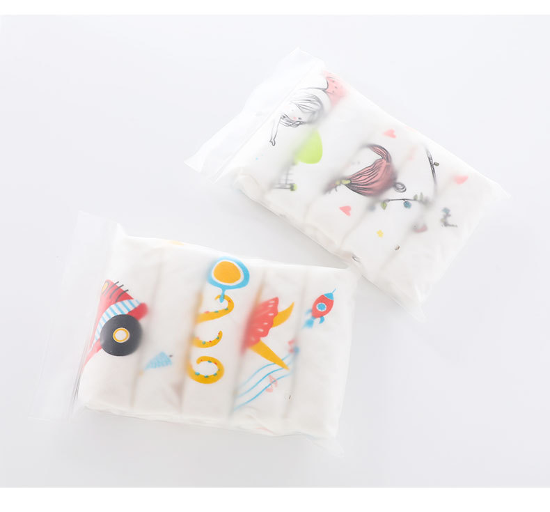 Combo 5 Khăn Sữa Sợi Bông Cotton Mềm Mại Cho Da Em Bé 30*30cm - Hàng Chính Hãng