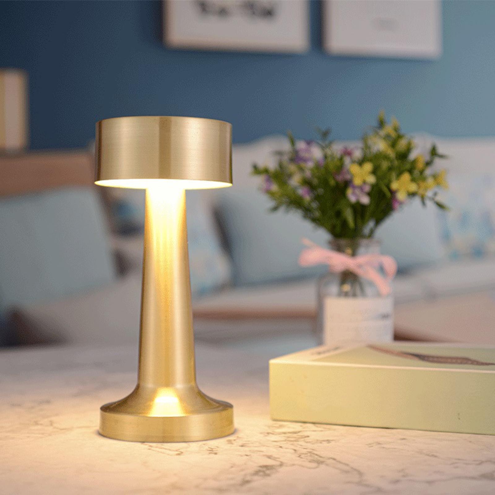 Dimmable Industrial Table Lamps with USB Ports & Touch , Bedside Nightstand Desk Lamps with Shades for Bedroom Dorm Living Room Club