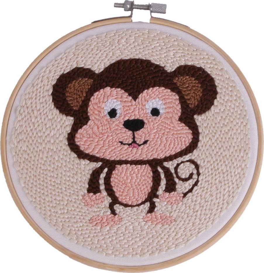 Bộ Dụng Cụ Thêu DIY Kiểu Hoạt Hình Động Vật Cho Người Mới Bắt Đầu