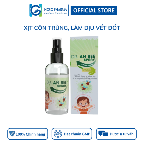 Xịt côn trùng cho trẻ em và người lớn HGSG Pharma DR.ANBEE (Chai 30ml)