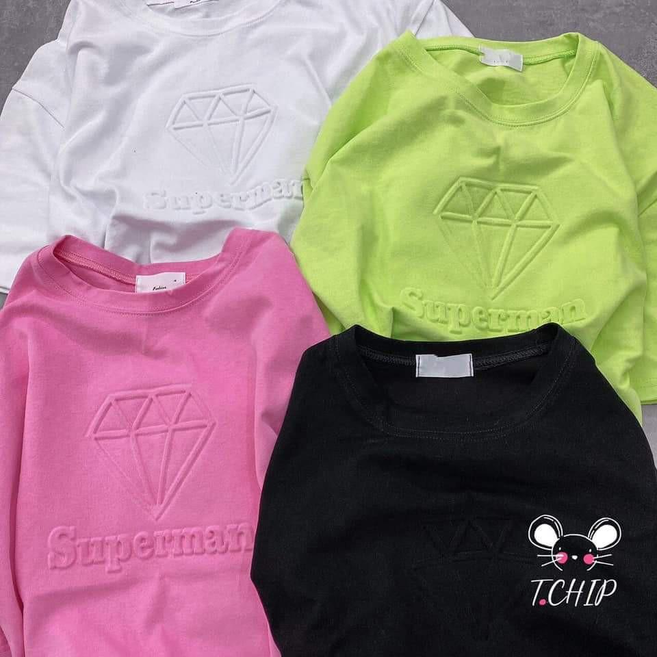 ÁO THUN DẬP NỔI CHỮ KIM CƯƠNG