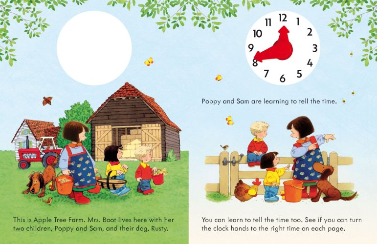 Hình ảnh Sách tương tác thiếu nhi tiếng Anh: Poppy And Sam's Telling The Time Book