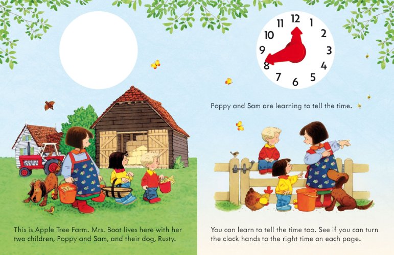 Sách tương tác thiếu nhi tiếng Anh: Poppy And Sam's Telling The Time Book