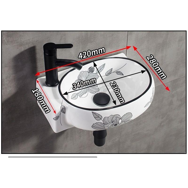 Vòi lavabo nóng lạnh mạ tĩnh điện đen