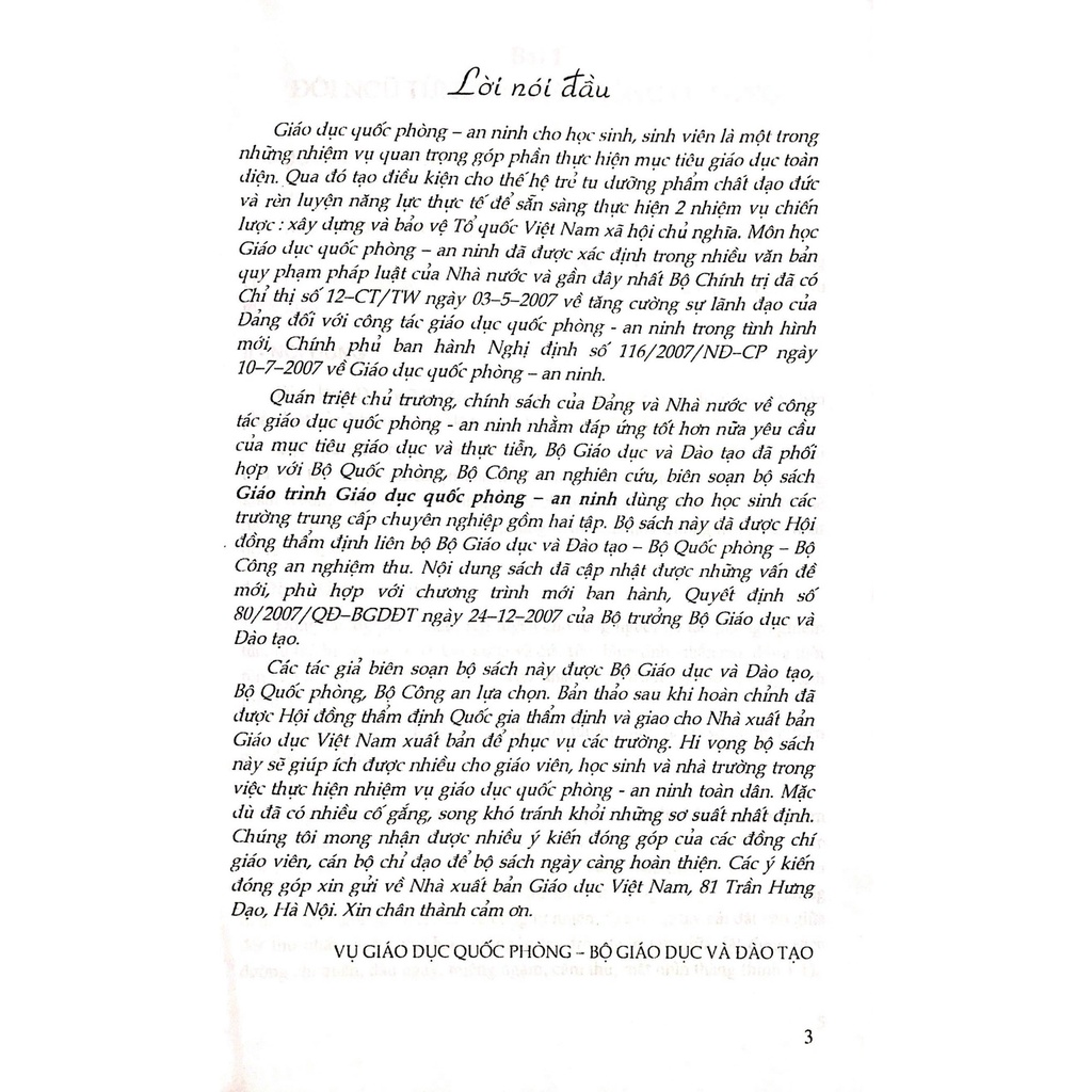 Giáo Trình Giáo Dục Quốc Phòng - An Ninh Tập 2
