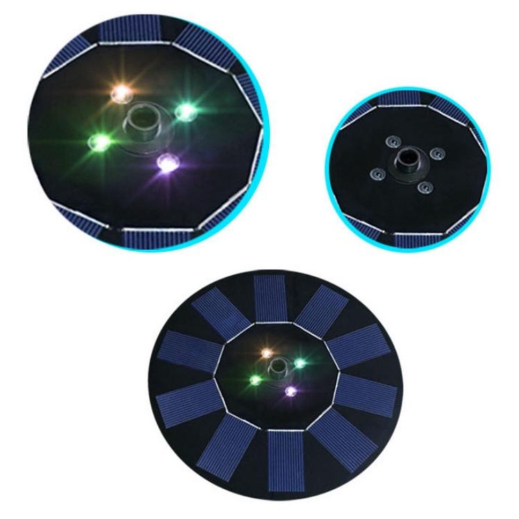 Đài Phun Nước Trình Diễn Ánh Sáng Sân Vườn Solar Sparkling In Night