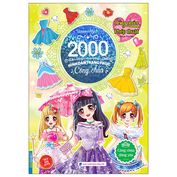 2000 hình dán trang phục công chúa - Công chúa đáng yêu  - tái bản