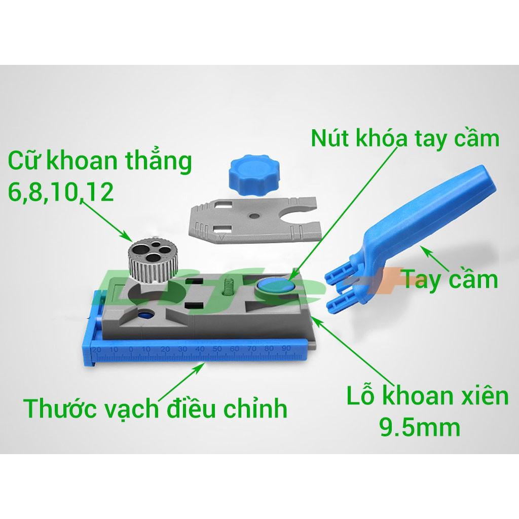 Bộ cữ khoan xiên và khoan thẳng 25 chi tiết chuyên làm nội thất tấm DIY