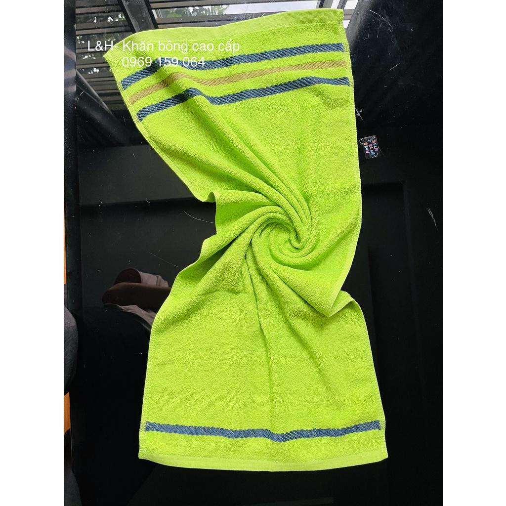 Khăn lau đầu, lau tóc, sợi cotton, 3 dí, KT 34*80cm