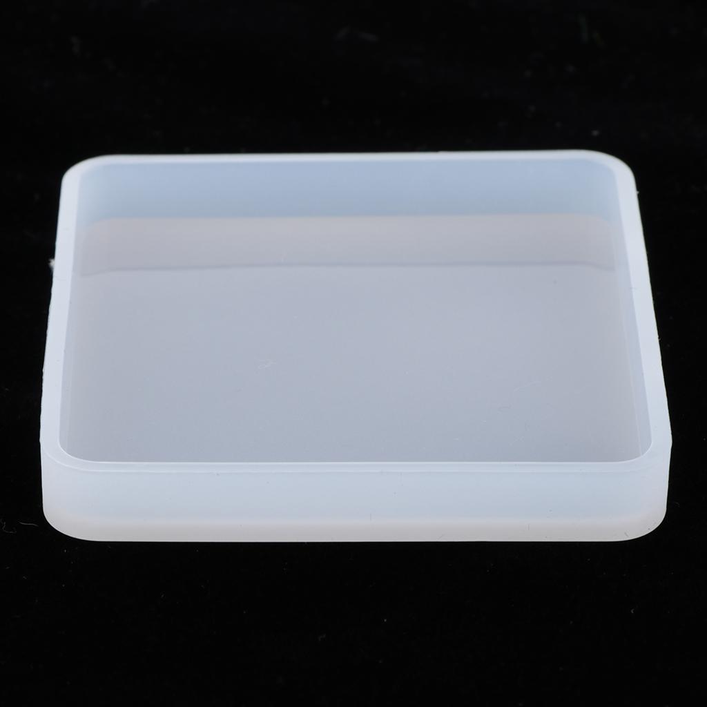 4x  Square Resin Mould For DIY Coaster Display Pad 8cm