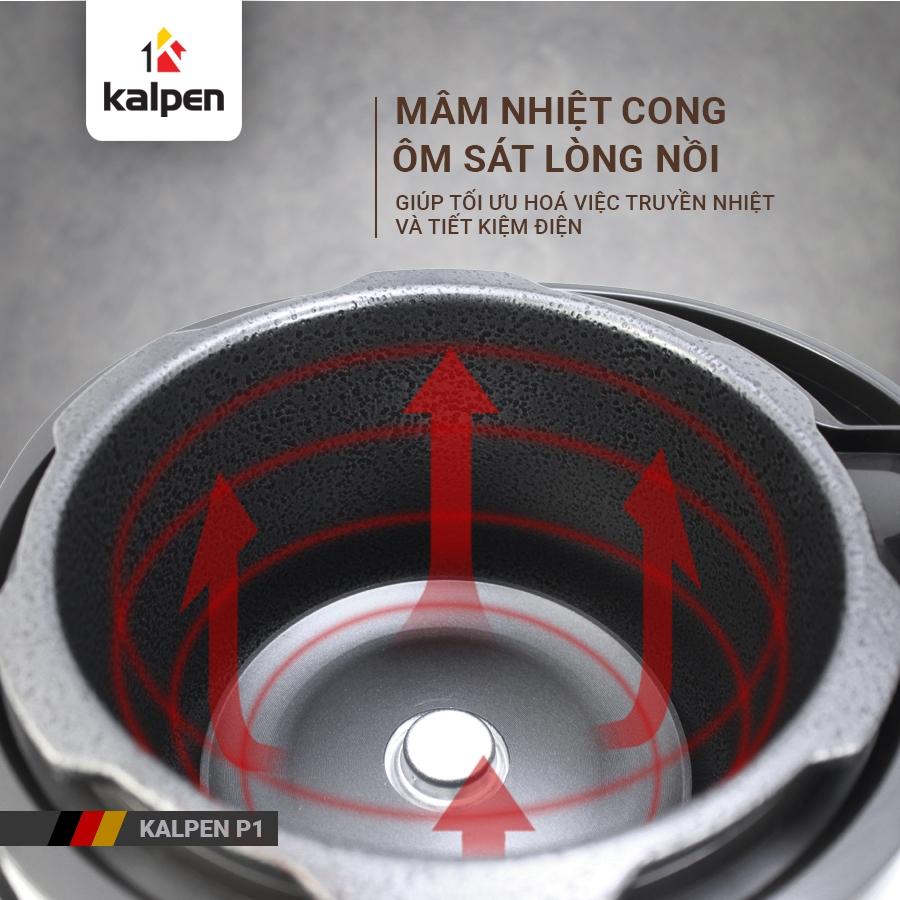Nồi Áp Suất Điện-Nồi Cơm Điện-Nồi Đa Năng Cao Cấp Model P1 2.5L Hàng Chính Hãng KALPEN-GIA DỤNG ĐỨC Bảo Hành 2 Năm