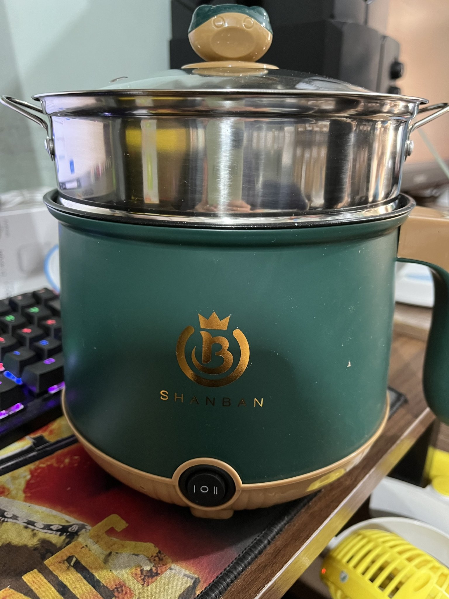 Nồi Lẩu Điện Lishidai Mini LZH-18 - Ca Nấu Mì,Chiên,Sào Đa Năng - Dung Tích 1.8L -Lòng Nồi Chống Dính - Có Video