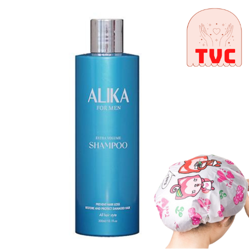 Dầu Gội Alika For Men Hỗ Trợ Mọc Tóc, Ngăn Tóc Gãy Rụng, Nuôi Tóc Chắc Khỏe Chai 300ml, Tặng Kèm Mũ Trùm Tóc Ngẫu Nhiên