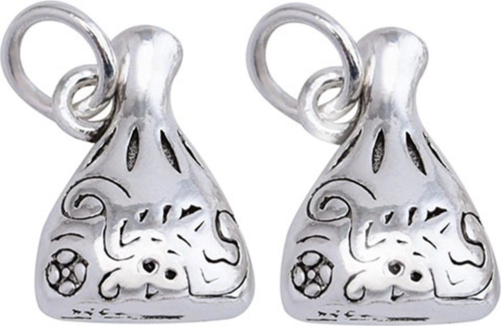 Combo 2 cái charm bạc túi tiền treo - Ngọc Quý Gemstones