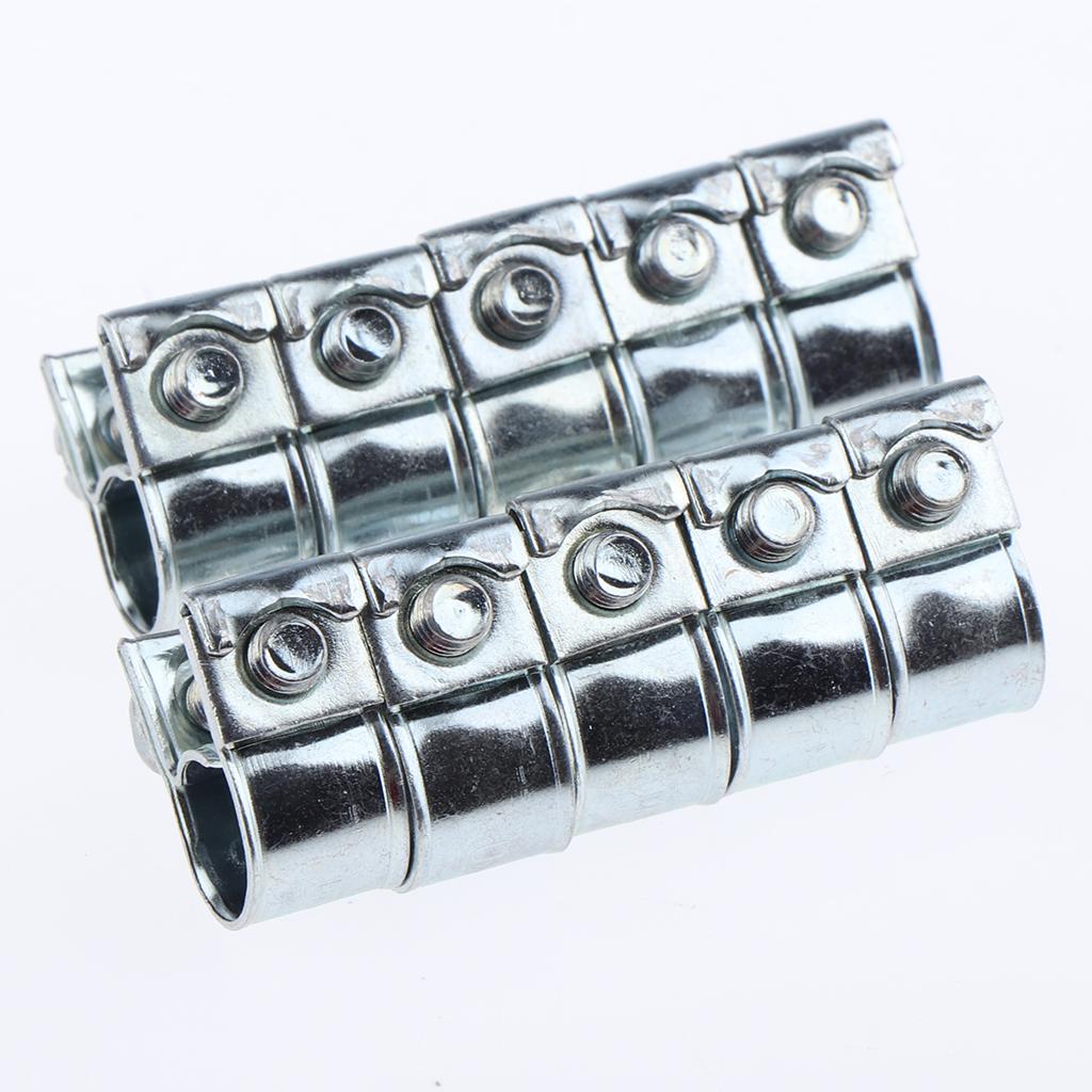 20x Stainless Steel Hose Clamp Adjustable Fuel Line Clips for Diesel Petrol Pipe