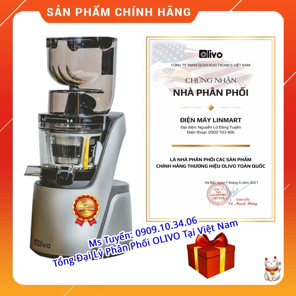 Máy Ép Chậm OLIVO SJ189 - Ép Trái Cây Hoa Quả, Siêu Kiệt Bã, Dễ Vệ Sinh