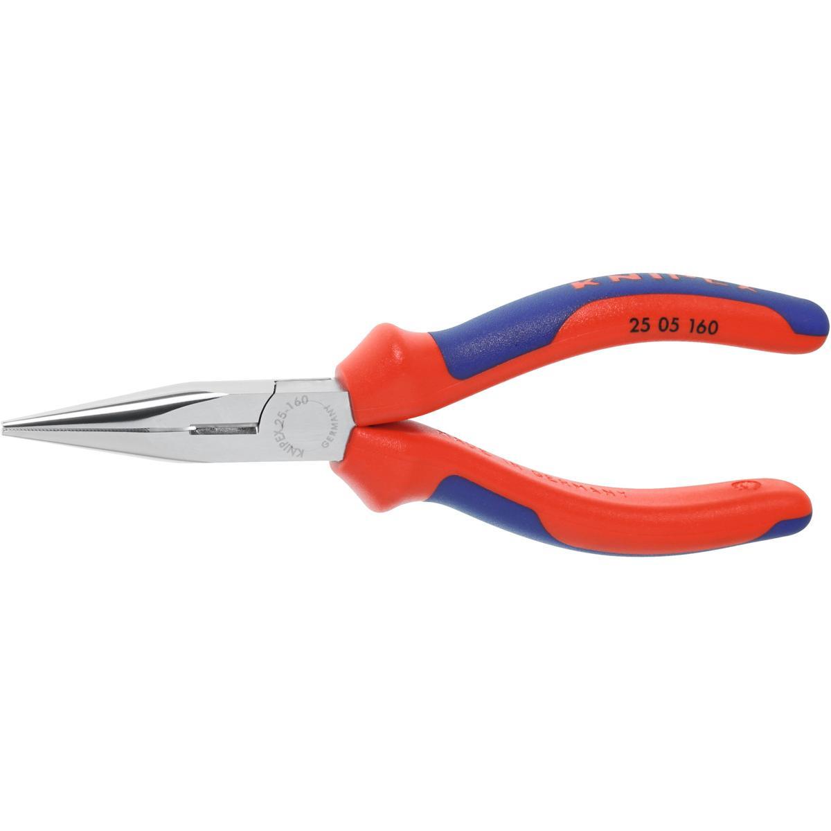 KỀM MŨI NHỌN MẠ CROM KNIPEX 160MM 25 05 160