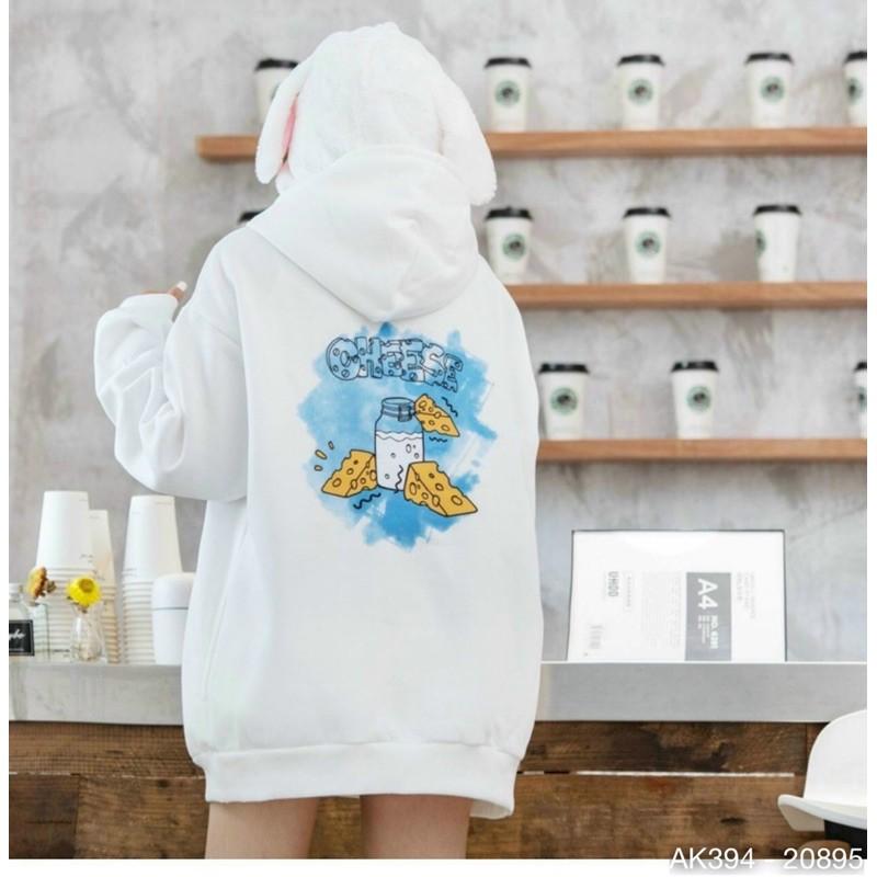 Áo Hoodie Nam Nữ Nỉ Bông Dày Dặn Form Rộng Hàng QC Sweater TOM & JERRY