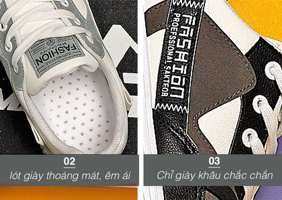 Giày Sneaker nam phong cách - Giày dễ phối đồ thích hợp cho các hoạt động đi lại hàng ngày, chạy bộ - ️ Thích hợp với các mùa trong năm: Xuân - Hè - Thu - Đông