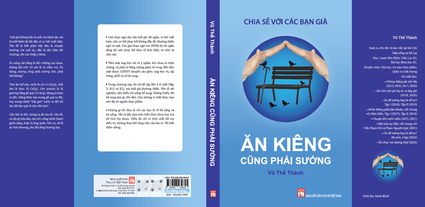 ĂN KIÊNG CŨNG PHẢI SƯỚNG – Chia Sẻ Với Các Bạn Già – Vũ Thế Thành – NXB Phụ Nữ Việt Nam