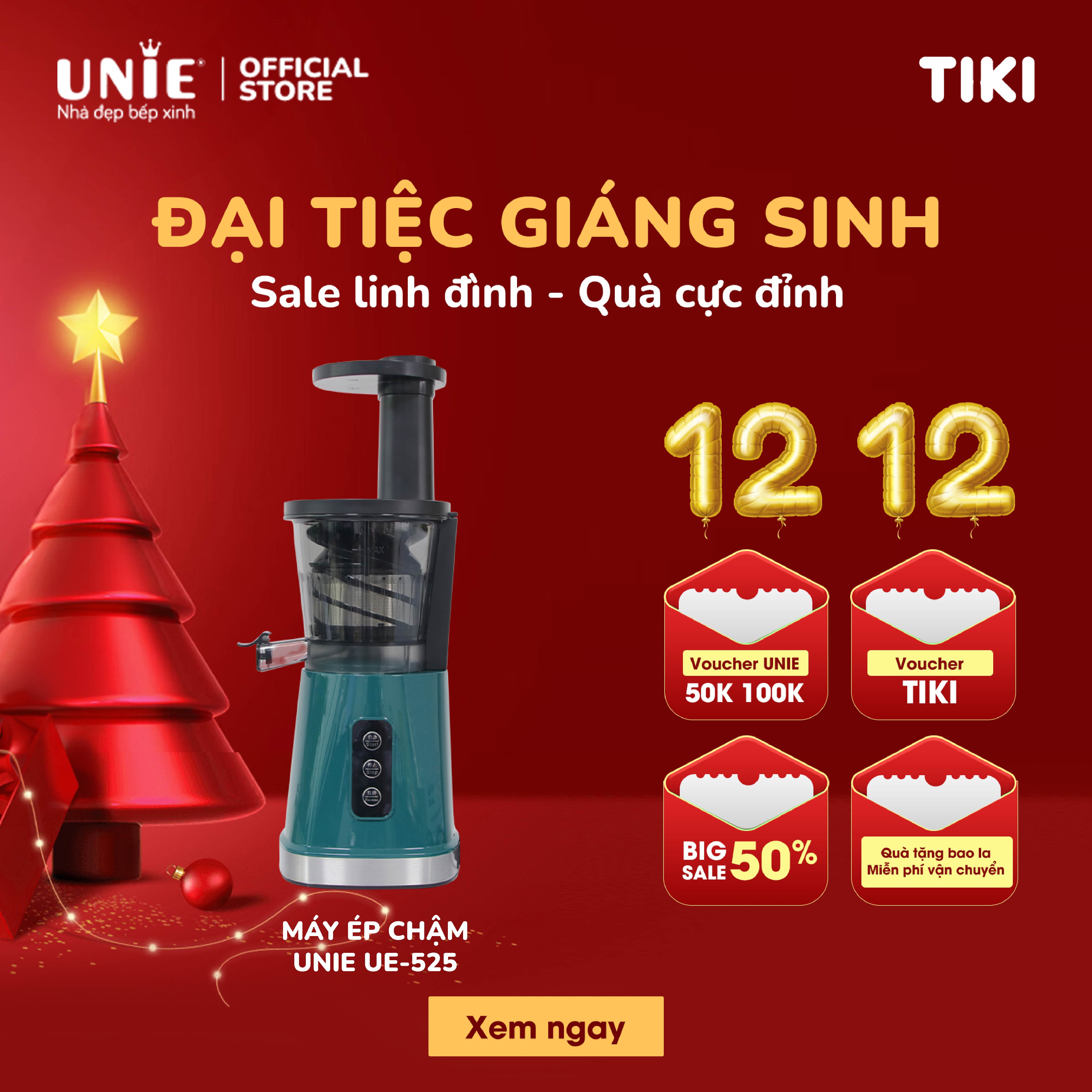 Máy ép chậm mini UNIE UE-525 - Hàng chính hãng